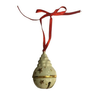 Lenox "JUST JINGLES" Tree Bell Xmas Christmas Ornament Handcrafted Porcelain